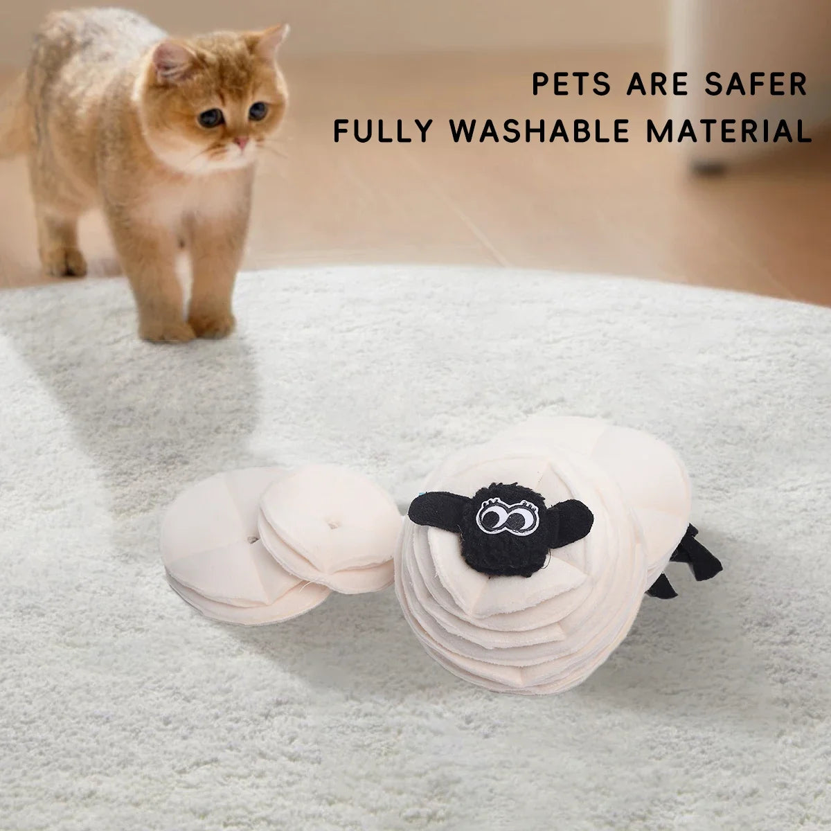 Smell Toy-New Styles Magic Sheep Design Plush Dog Toy -Small Snuffle Mat- Nose Work- Puzzle-Plush Pet Chew Toys