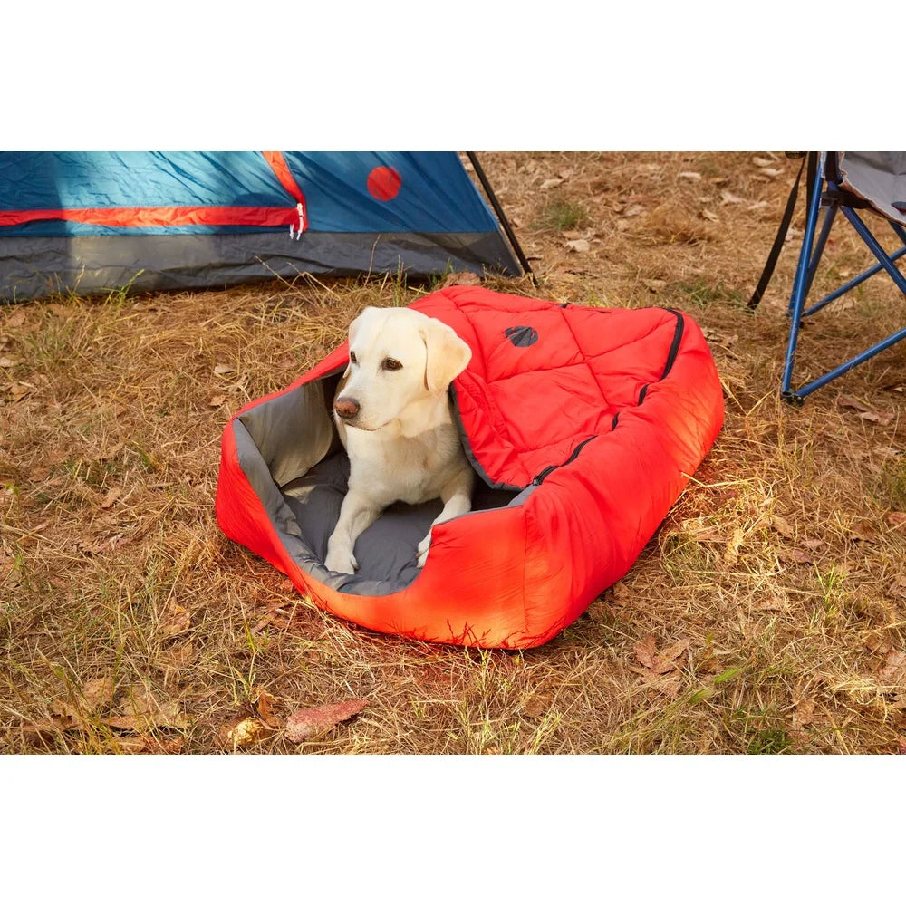 Pet Sleeping Bag- Lightweight- Zippered Cover- Travel Camping Hiking- Multi-Functional Bed for Small to Large Dogs