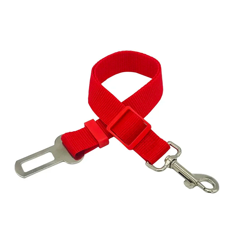 Dog Car Seat Belt- Safety Protector- Travel Pets Accessories- Dog Leash Collar Breakaway- Solid Car Harness