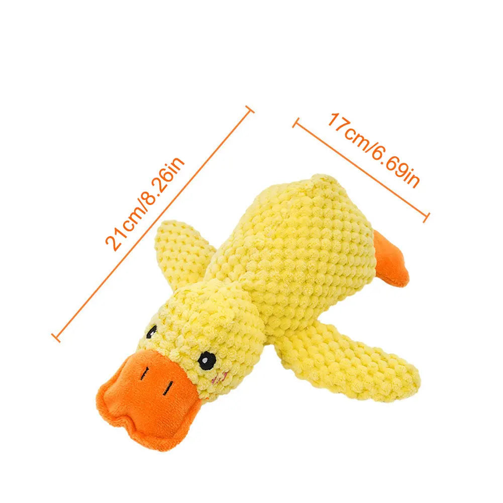 Dog Calming Duck Toy- with Quacking Sound- Stuffed Animals Chew Toy for Dogs
