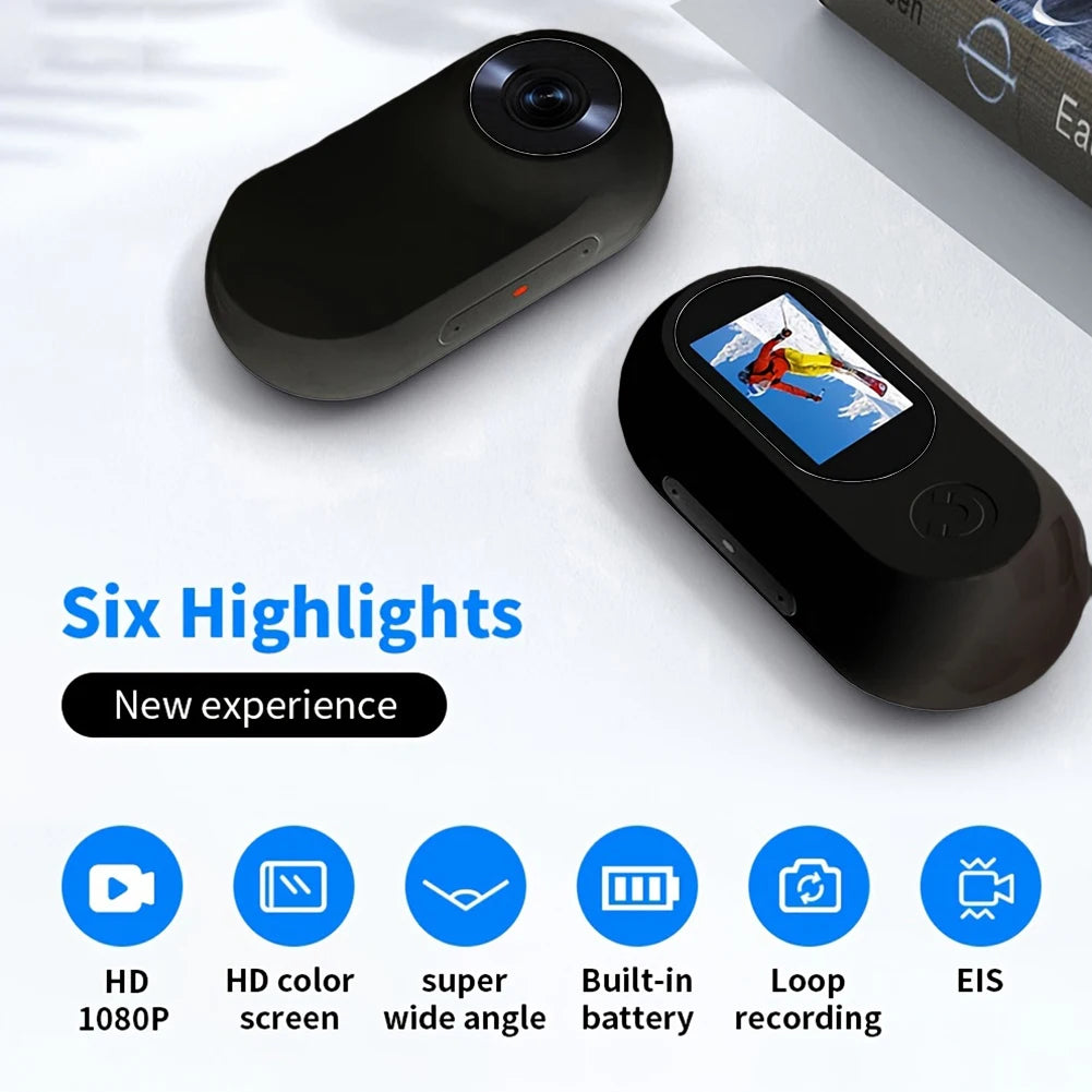 HD 1080P Wireless Camera Collar- Mini Body Cam with 32G Card for Pets