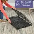 Dog Crate, Includes Leak-Proof Pan, Floor Protecting Feet