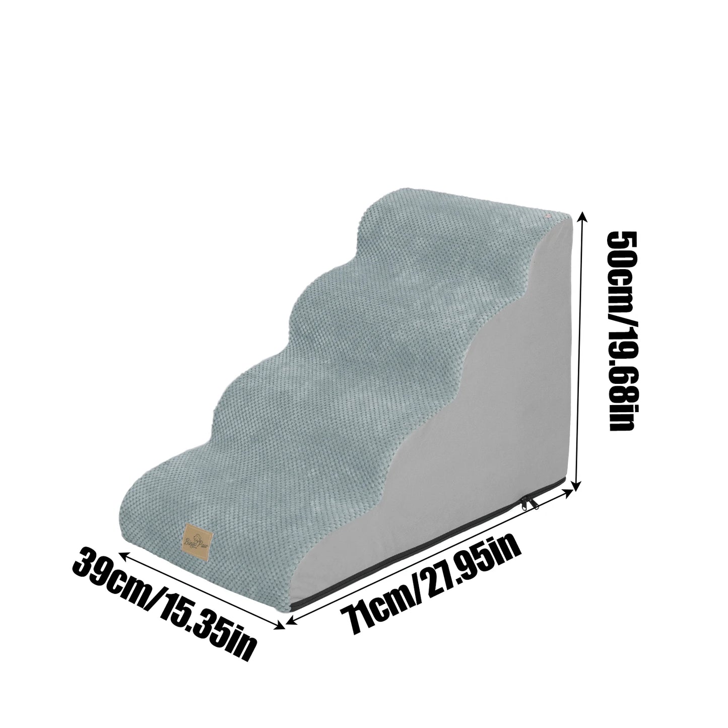 Orthopedic Dog Stairs- High-Density Sponge Foam- Washable Cover-Three Four and Five Steps available