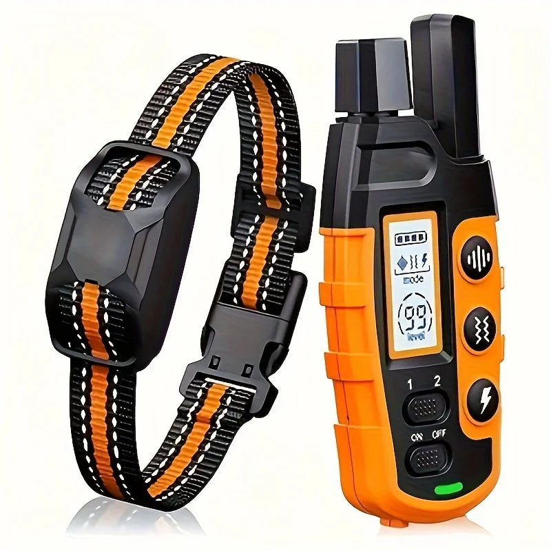 3300 Ft. Electric Dog Training Collar- Remote Control- Waterproof -Pet Behavior For 5lbs to 150lbs- Puppies- With Vibration Shock Beep