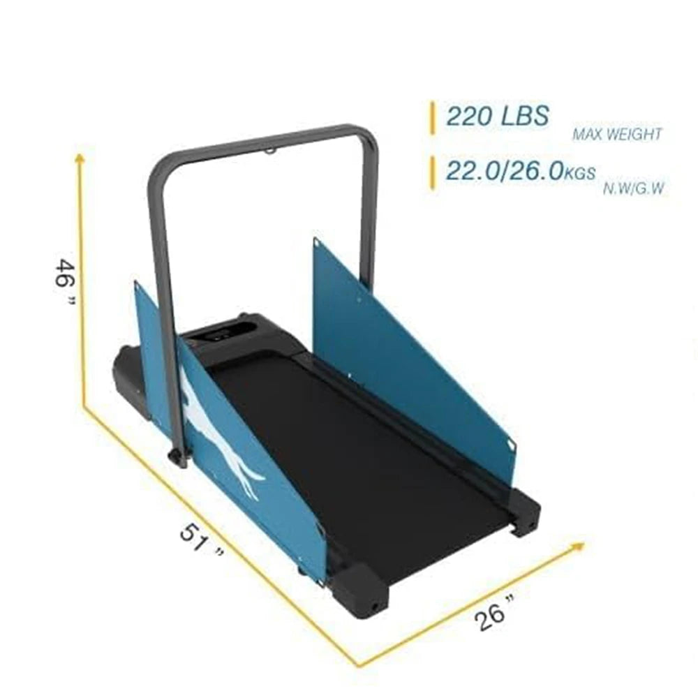 Dog/Human Treadmill- 220lbs Dog Trotter Treadmill- for Small Dogs and Medium Dogs- 2.5 Hp Folding Doggie Running Machine