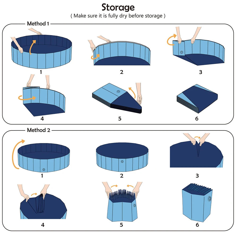 Dog Swimming Pool- Pool Cover-Portable- Plastic- Scratch Resistance Pet Pools