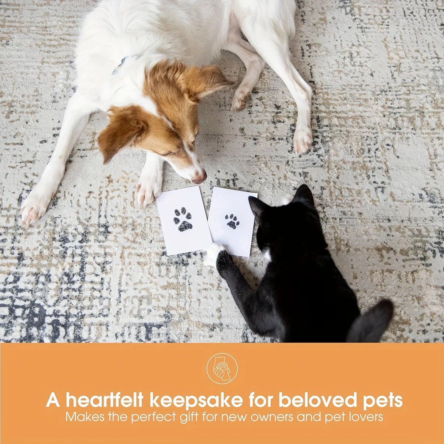 Pet Paw Print Impression Kit with Photo Frames- Mess-Free