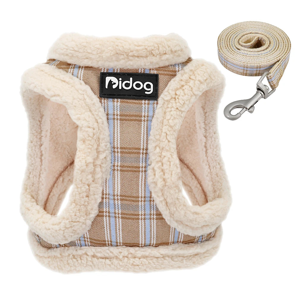 Soft Dog Harness Vest- No Pull Padded Harness Leash Set -Adjustable For Small Medium Dogs