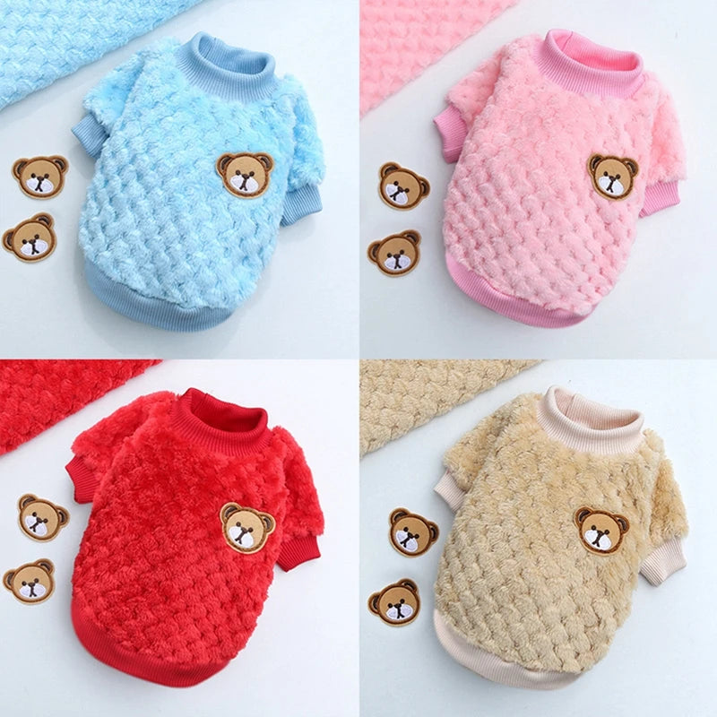 Pullover Soft Fleece Warm Dog Clothes for Small and Medium Breeds