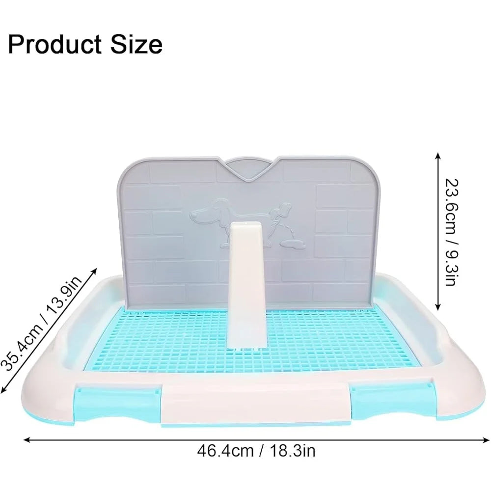 Indoor Dog Toilet Puppy Training Potty Tray- Urination Pad -Easy Clean- Disposable Dog Potty System- Keeps Paws Dry