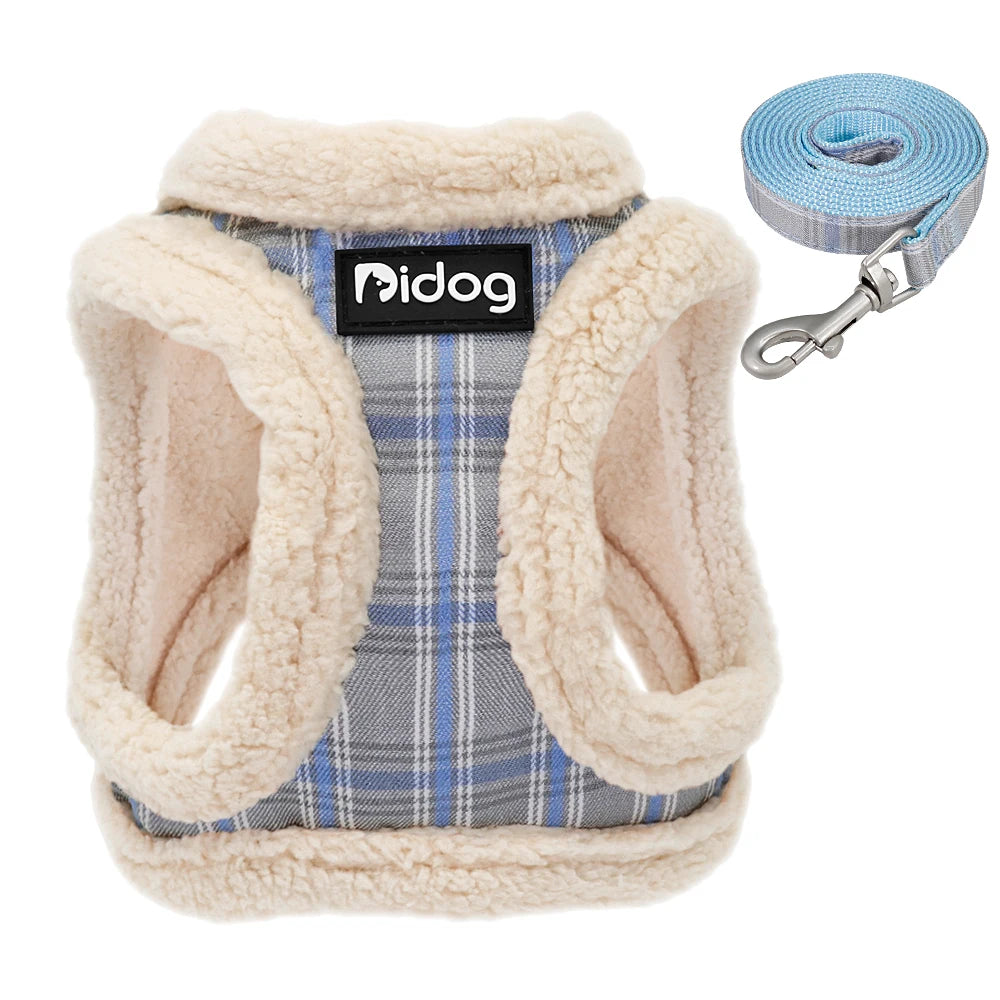 Soft Dog Harness Vest- No Pull Padded Harness Leash Set -Adjustable For Small Medium Dogs