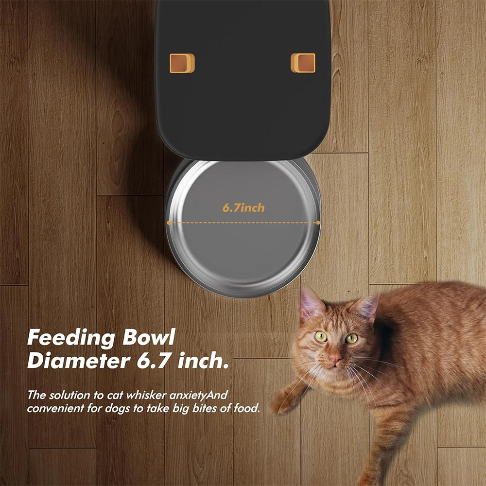 270.51oz Automatic Dog Feeder with Key Control- User-Friendly -Time Setting Food Feeder Dispenser for Dog