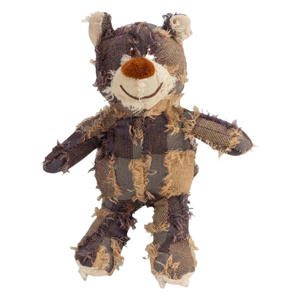 Squeaky Plush Bear Toy -Indestructible Dog Toys- Interactive Plush Dog Toys for Small Medium Large Dogs