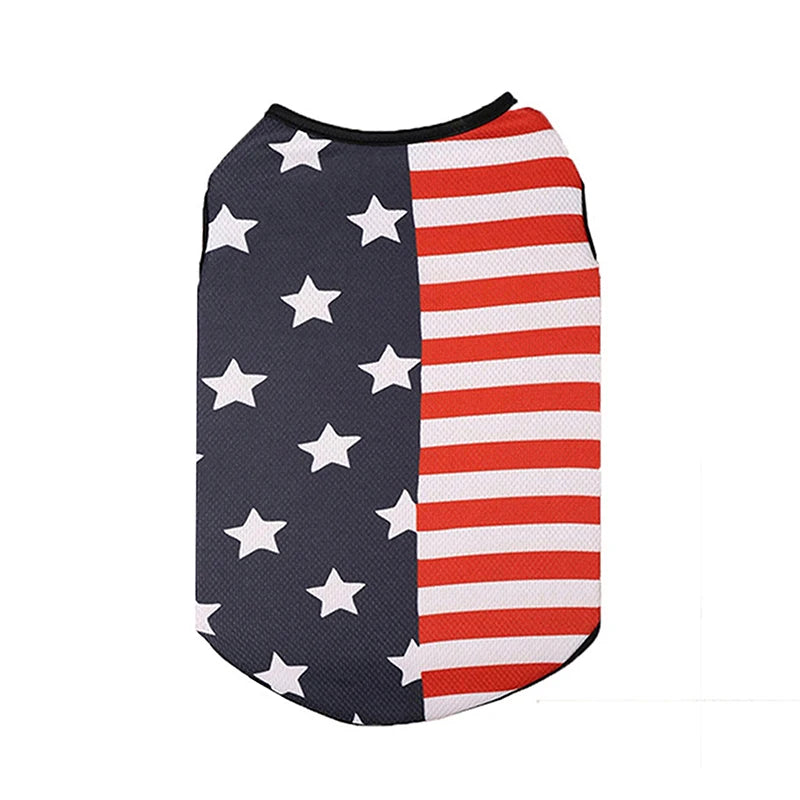 American Flag Patriotic Dog Bandana Scarf Set with Bow Tie Adjustable Pet Neckerchief for sizes XS to XL