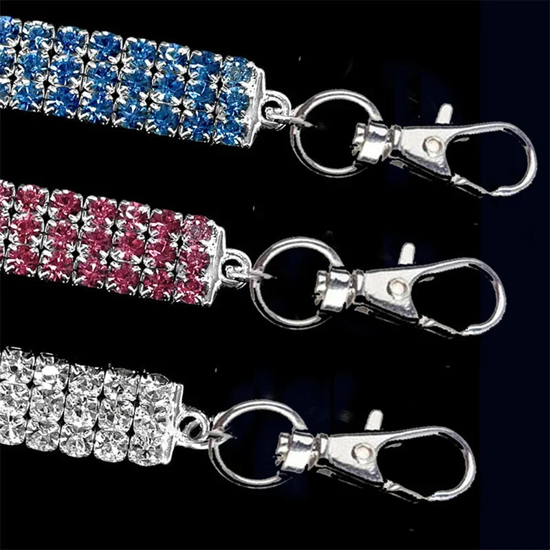 Bling Rhinestone Dog Collar- Crystal Dog Collars Leash For Small Medium Dogs