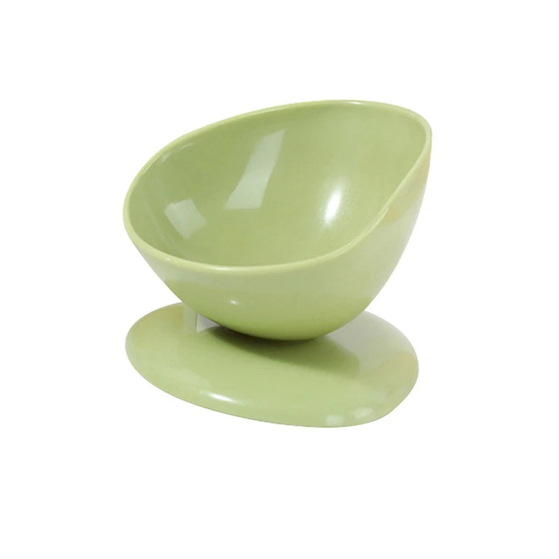 Tilted Raised Posture Food Bowl- Neck Protection- Anti- Vomiting 15 Degree Elevated Slanted Stand Pet Bowls