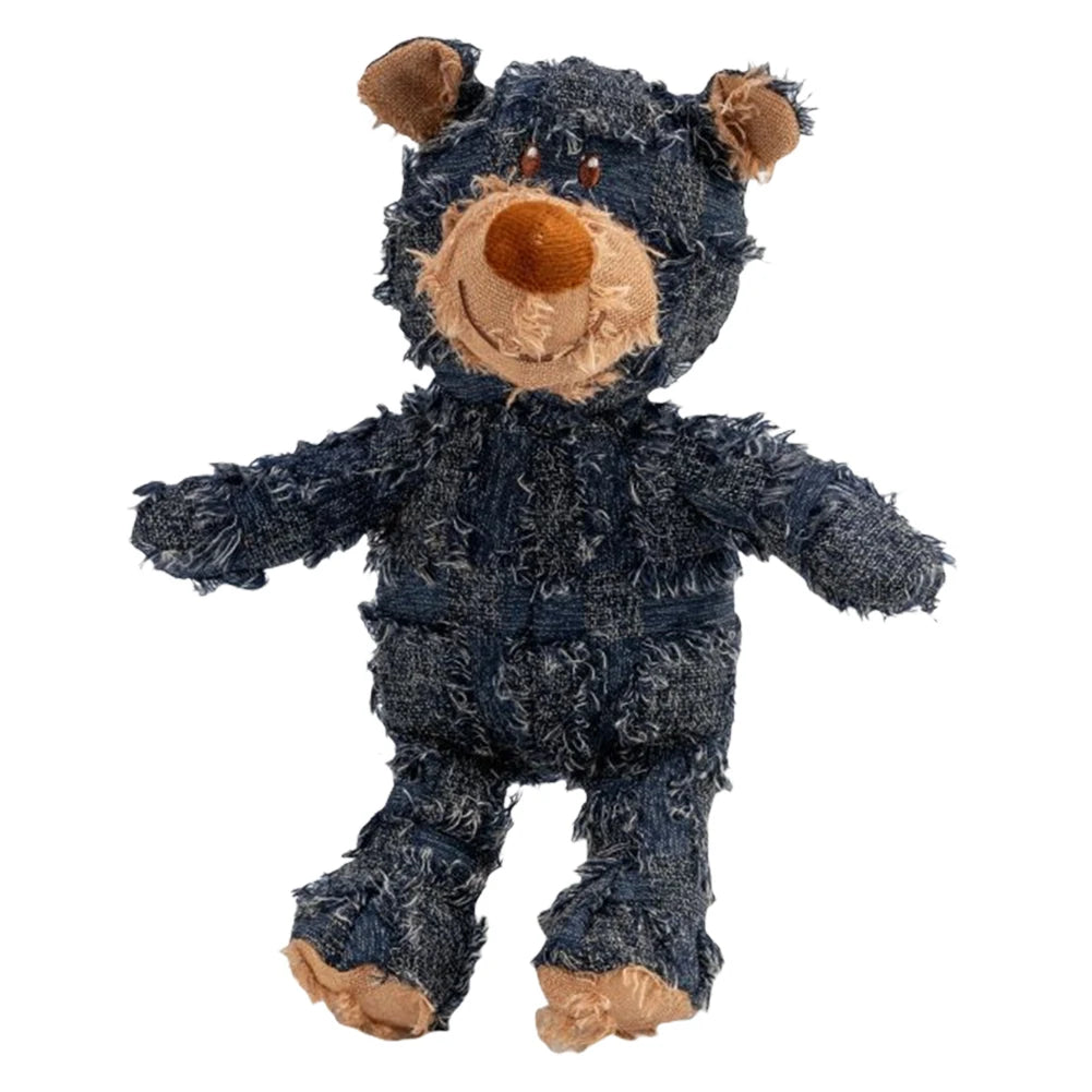 Squeaky Plush Bear Toy -Indestructible Dog Toys- Interactive Plush Dog Toys for Small Medium Large Dogs