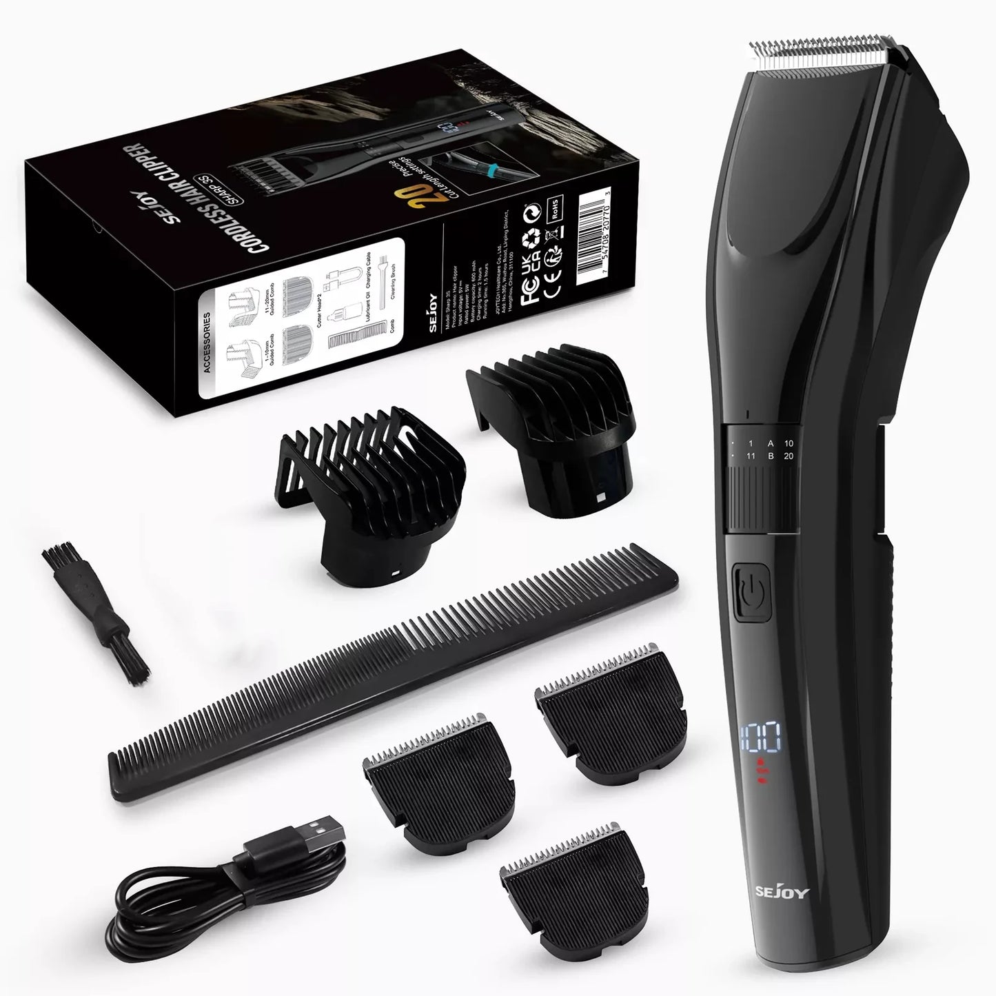 Pet Hair Clippers For Dog -Hair Trimmer Shaver Hair Cutting Machine Puppy Grooming Haircut Low noise