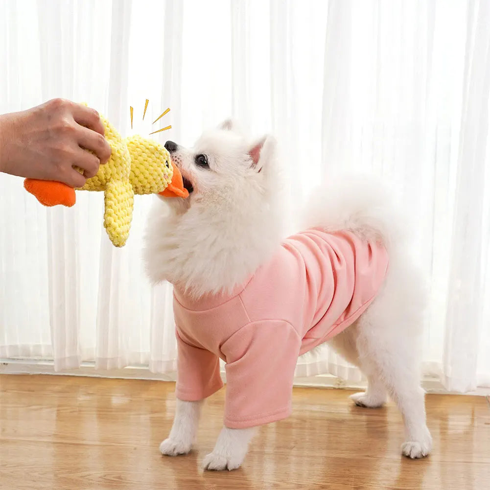 Dog Calming Duck Toy- with Quacking Sound- Stuffed Animals Chew Toy for Dogs