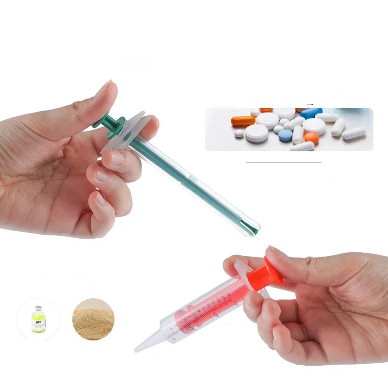 Pet Liquid/Pill Medicine Dispenser- Pill Gun Shooter Syringe with Soft Tip -Feeding Tool for Pets