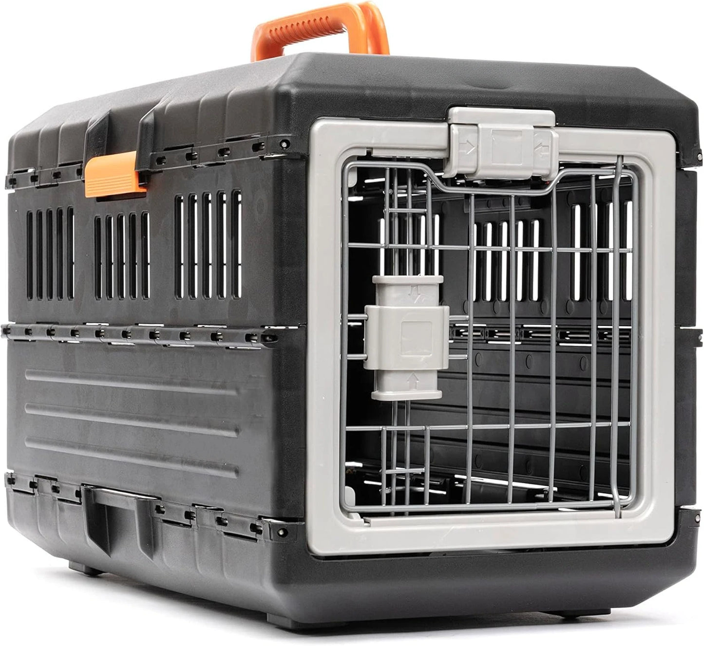 Crate-Premium Collapsible Design for Medium Dogs-Portable Kennel- Indoor/Outdoor- Use-360 Degree Ventilation