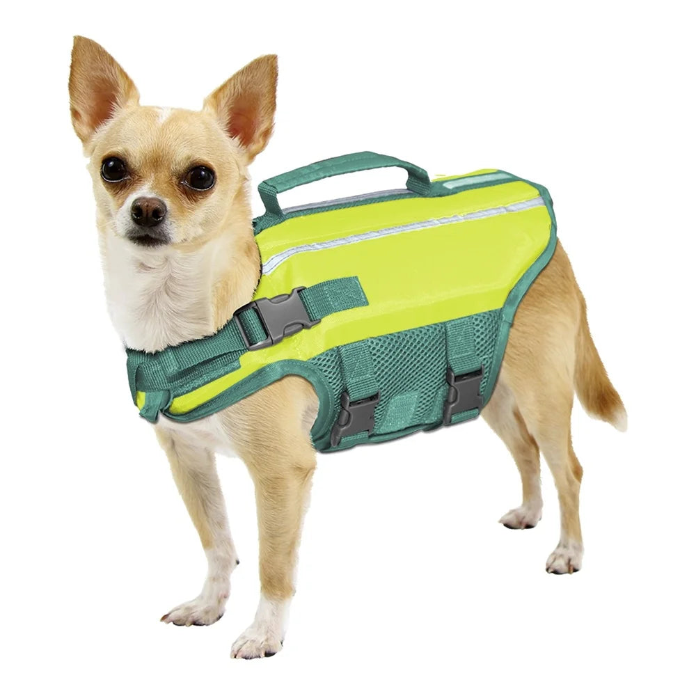 Dog Flotation Vest- Extra Small Life Jacket- Water Safety Handle- Durable Pet Float Aid