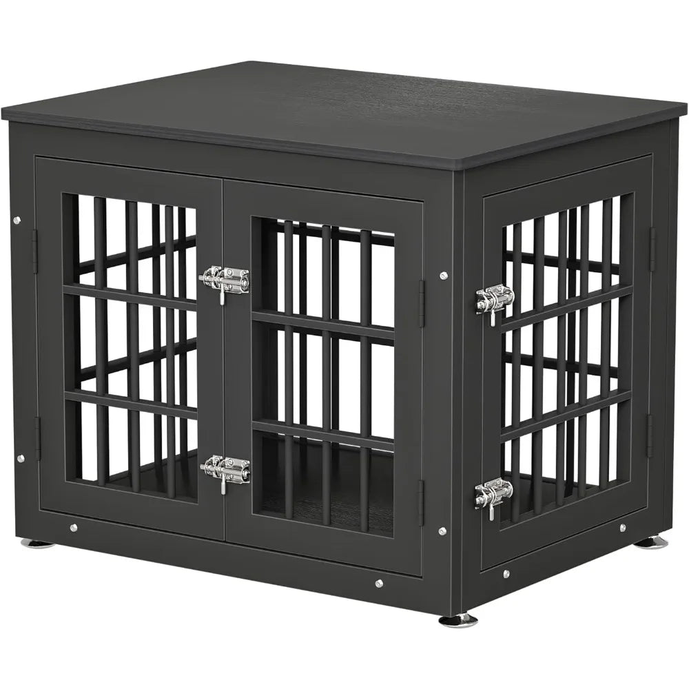 26" Heavy Duty Dog Crate Furniture for Small Dogs- Decorative Pet House End Table- Wooden- Indoor-Small