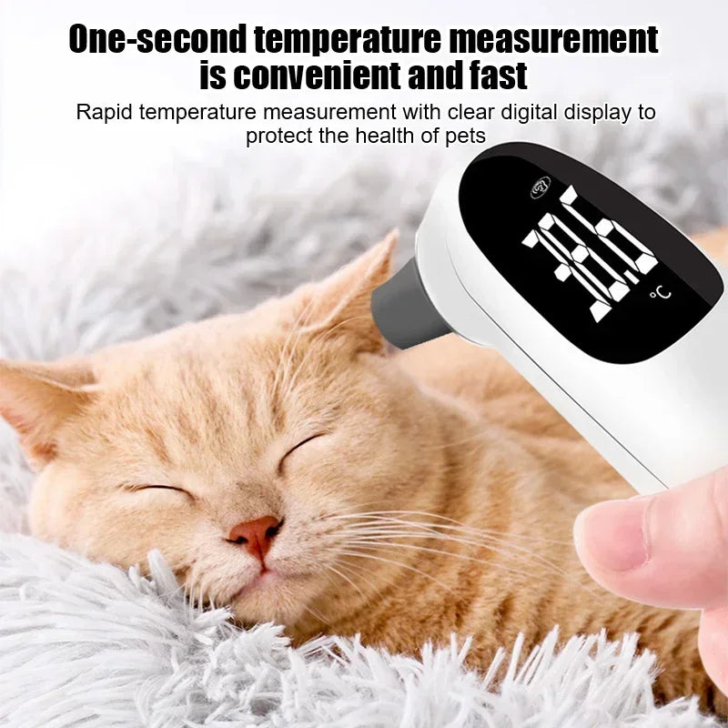 Pet Ear Digital Thermometers- Animal Measuring -Non-Contact Electronic Highly Accurate For Home or Clinic Use
