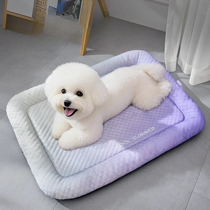 Cooling Mat-Summer Dog Bed -Cushion Puppy Sleep Nest-Pet Kennel Cooling Bed