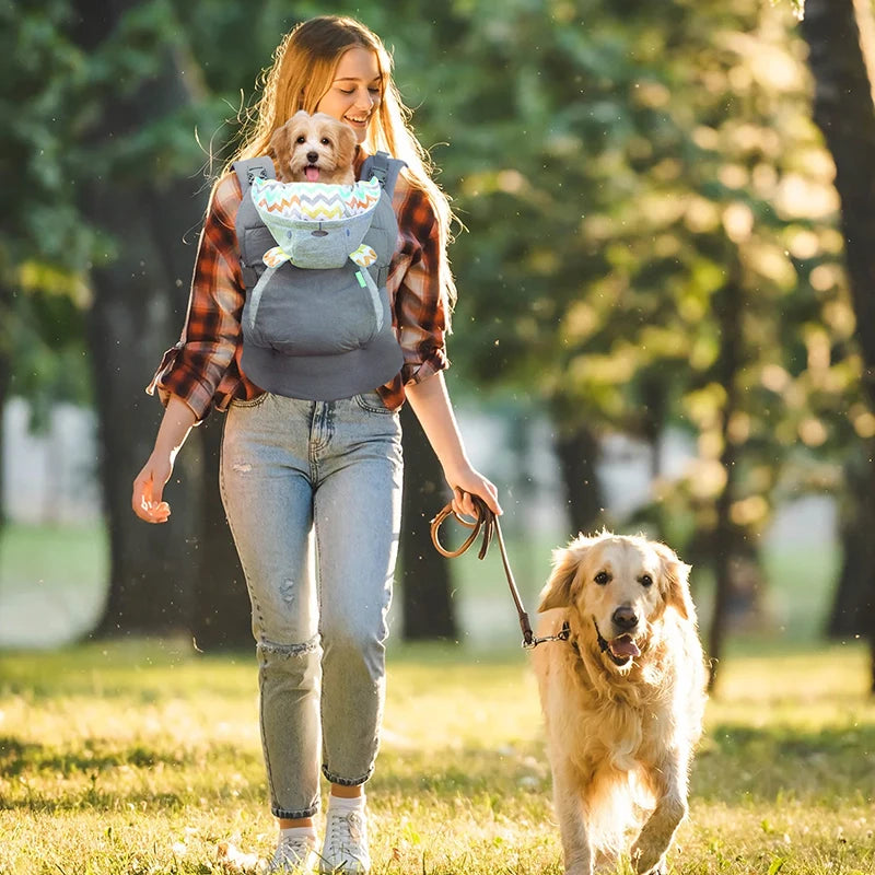 Ergonomic Pet Carrier for dogs- fashion designer front pack carrier for dogs