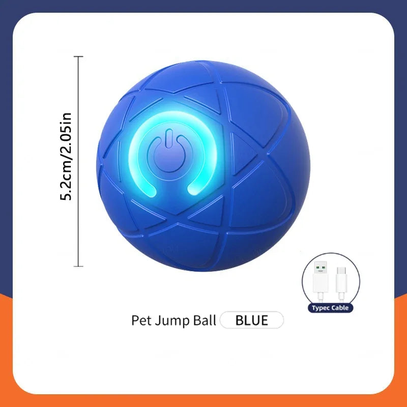 Smart Dog Toy Ball -Electronic Interactive Pet Toy - USB Automatic Moving Bouncing Ball