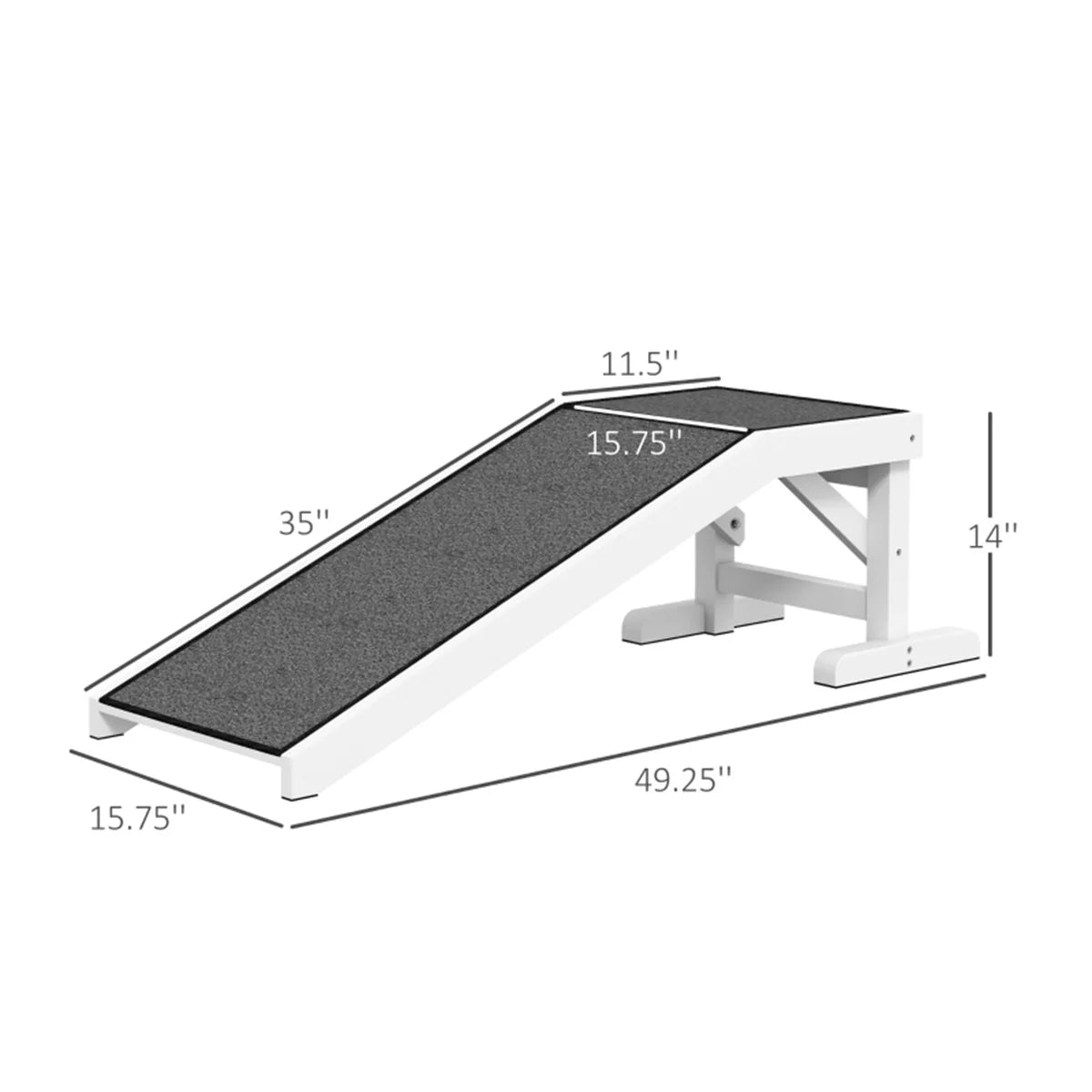 Pet Ramp-Flat Surface- Durability- Carpeted Surface-Anti-Slip Surface