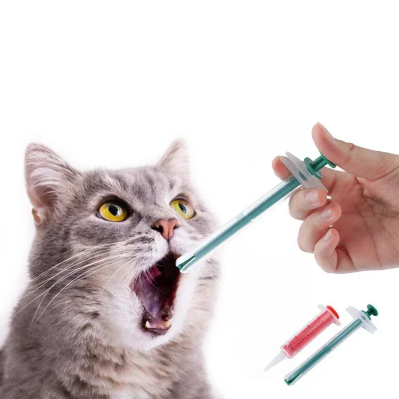 Pet Liquid/Pill Medicine Dispenser- Pill Gun Shooter Syringe with Soft Tip -Feeding Tool for Pets