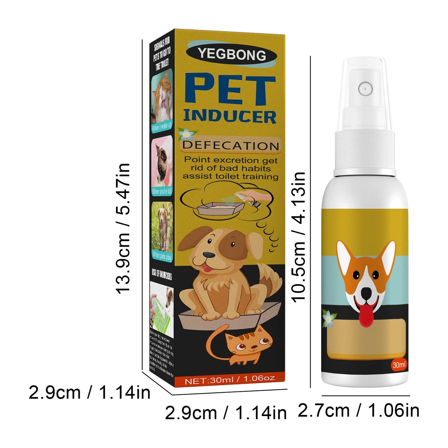 Dog Potty Training Spray -Induces Pets to Go Where You Want-Outdoor use- Stool Location- Helps Toilet train