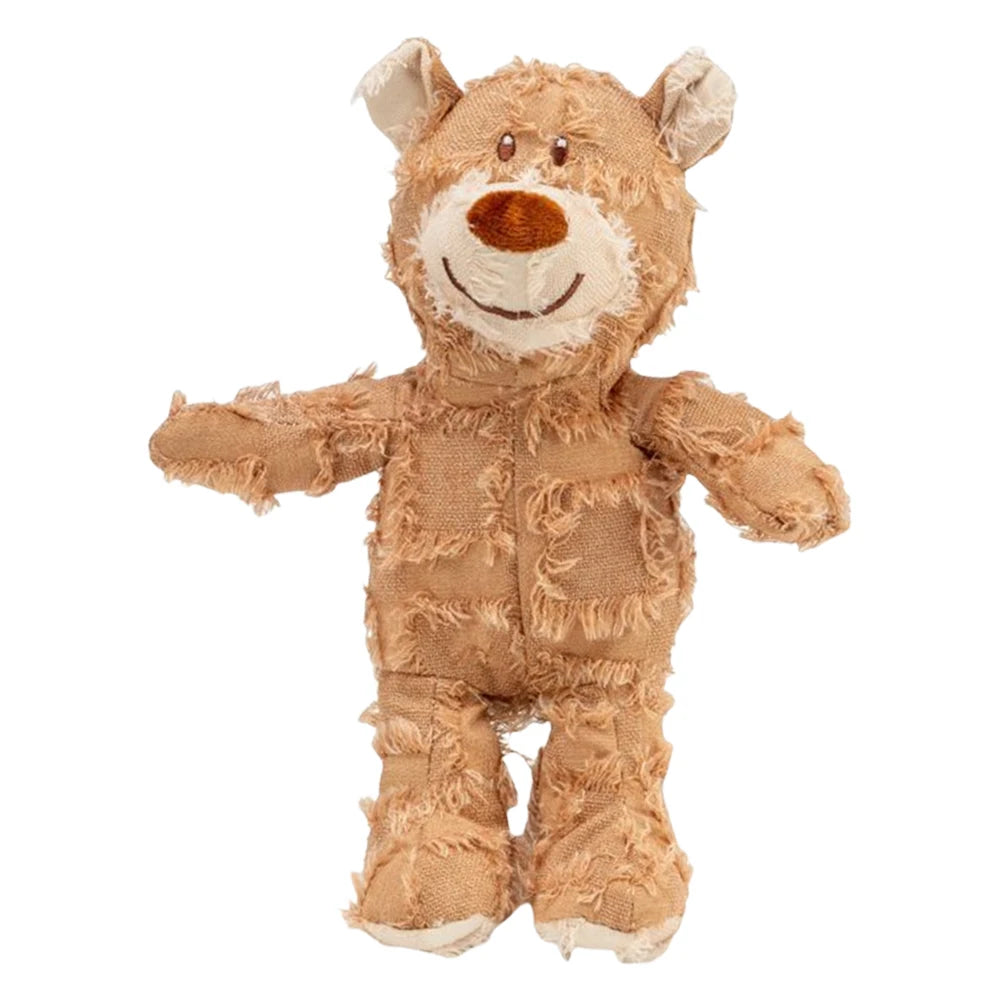 Squeaky Plush Bear Toy -Indestructible Dog Toys- Interactive Plush Dog Toys for Small Medium Large Dogs