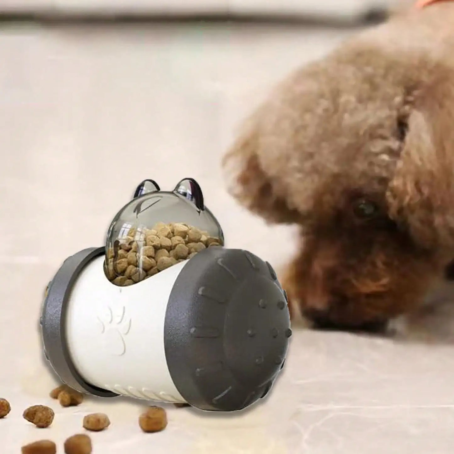 Snack Dispensing Dog Toys- Rocking Bear Food Dispenser Tumbler- Tumbler Dispenser Feeder Ball Toys