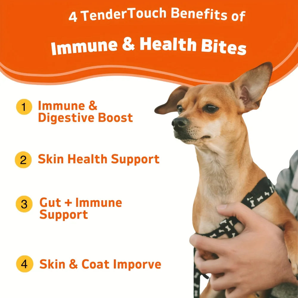 240 Supplement Chews - 2 Pack each 6.35oz - Allergy & Immune Supplements for Dog Support