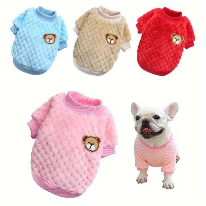 Pullover Soft Fleece Warm Dog Clothes for Small and Medium Breeds