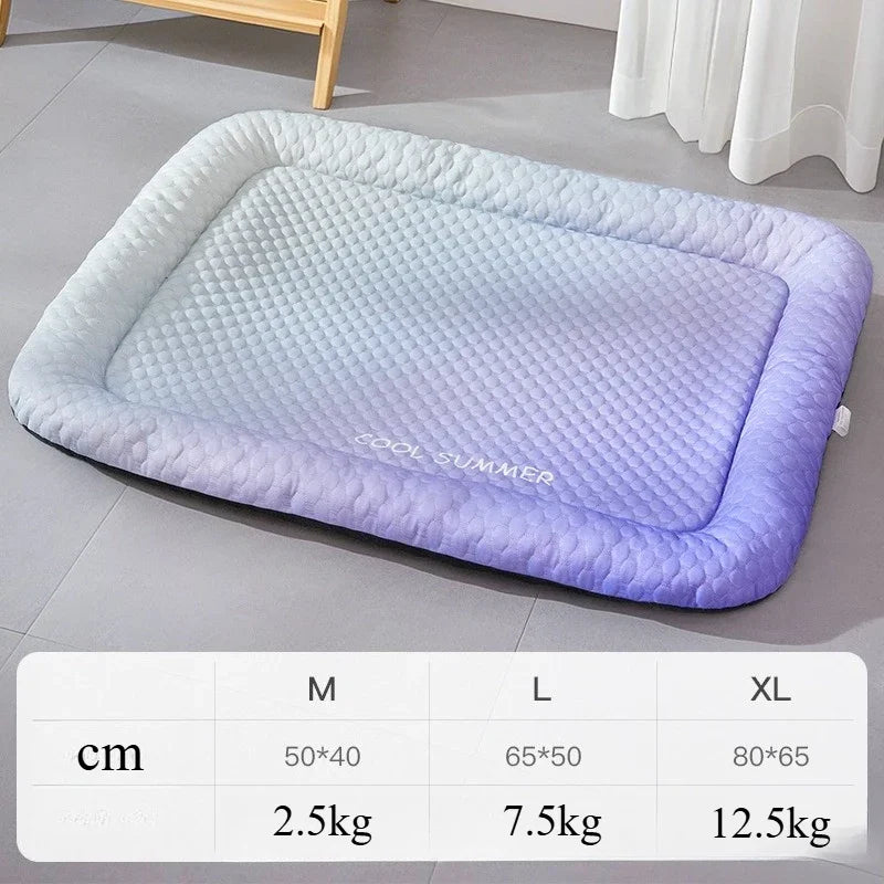 Cooling Mat-Summer Dog Bed -Cushion Puppy Sleep Nest-Pet Kennel Cooling Bed