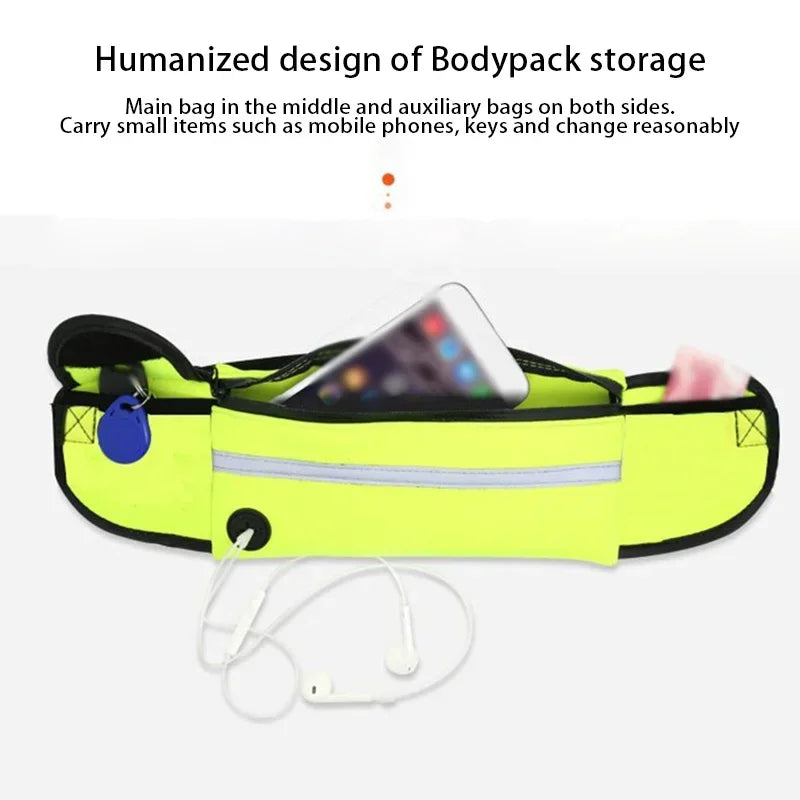 Hands Free Dog Leash with Zipper Pouch- Reflective Bungee for Medium Dogs- Walking Jogging and Running