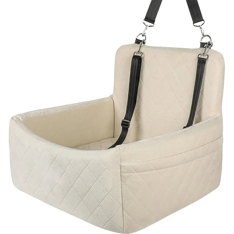 Dogs under 20 Pounds Car Seat with Pocket- Kennel Puppy Car Ride- Artifact Dog Nest- Pet Pad Front and Rear Row -Dog Look-Out Safety Seat-Pet Car Seats