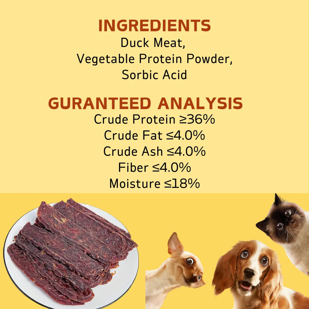 Fine Cheese/Duck Slices Dog Treats-100g/500g(3.53oz/17.6oz) -Healthy-Easily Digestible- High Protein-for all dogs