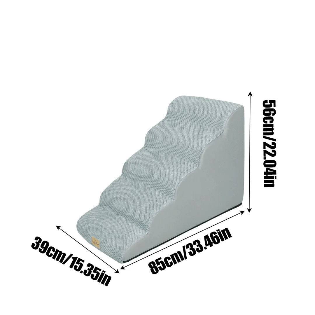 Orthopedic Dog Stairs- High-Density Sponge Foam- Washable Cover-Three Four and Five Steps available