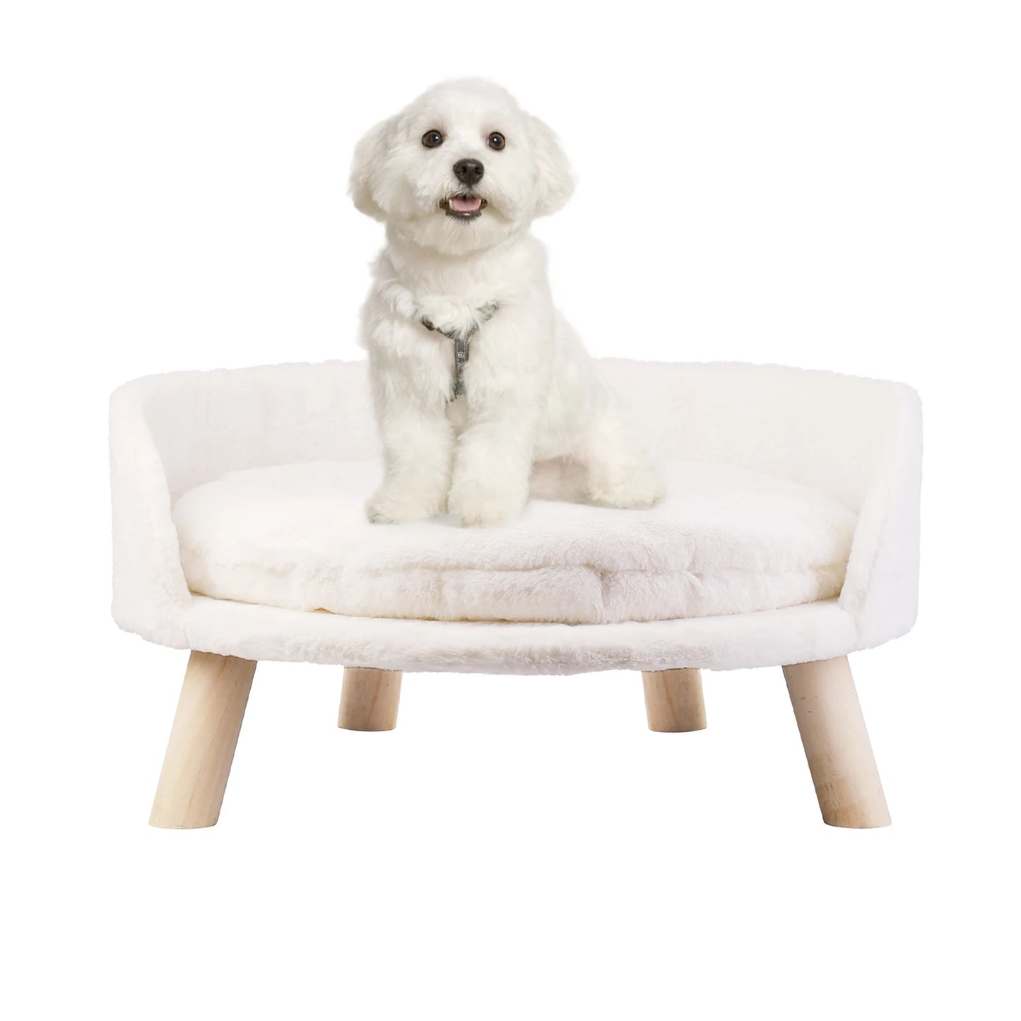 Pet Sofa Bed- Raised Chair- Small Dog Couch Bed -Removable Cushion- Sleep House