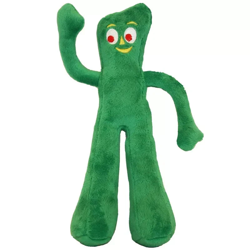 Gumby Plush Dog Toy with Squeaker for Puppy Small Medium Dogs- Soft Cuddle Chew -Fetch Play- Non Aggressive Chewers