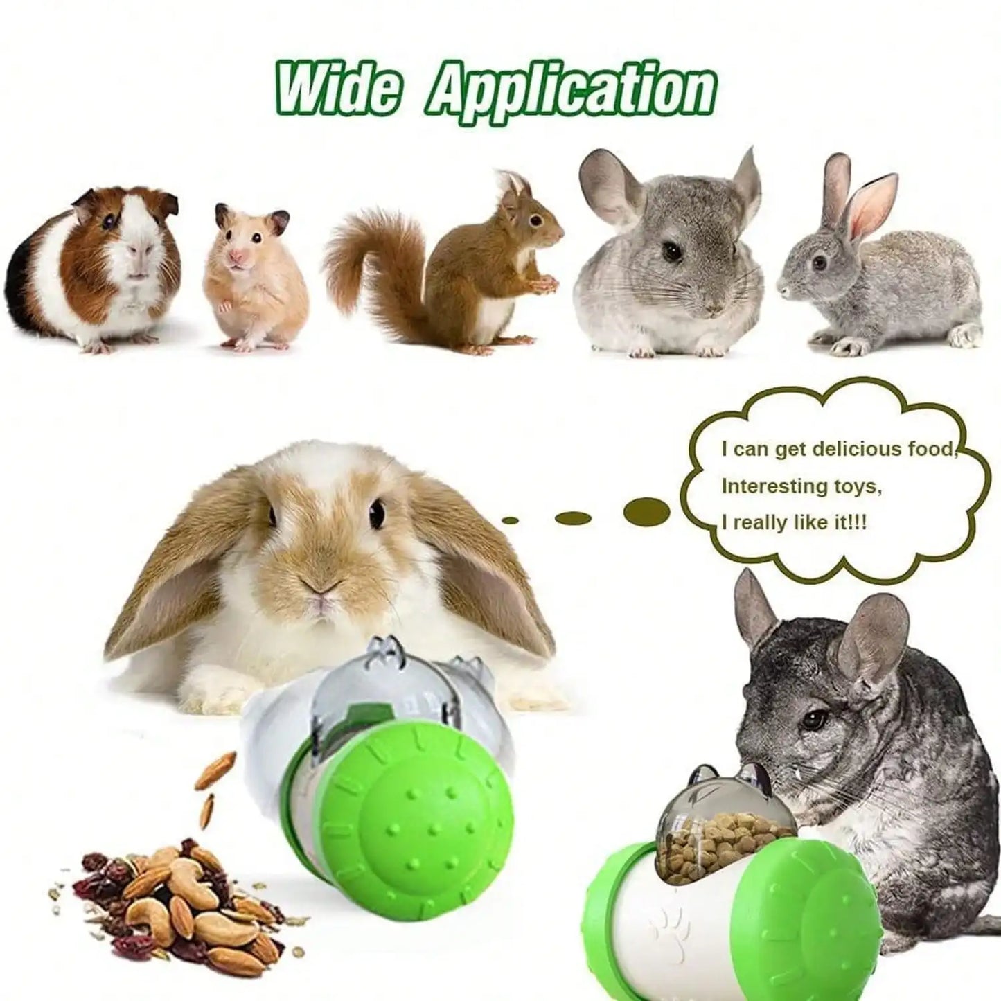 Snack Dispensing Dog Toys- Rocking Bear Food Dispenser Tumbler- Tumbler Dispenser Feeder Ball Toys