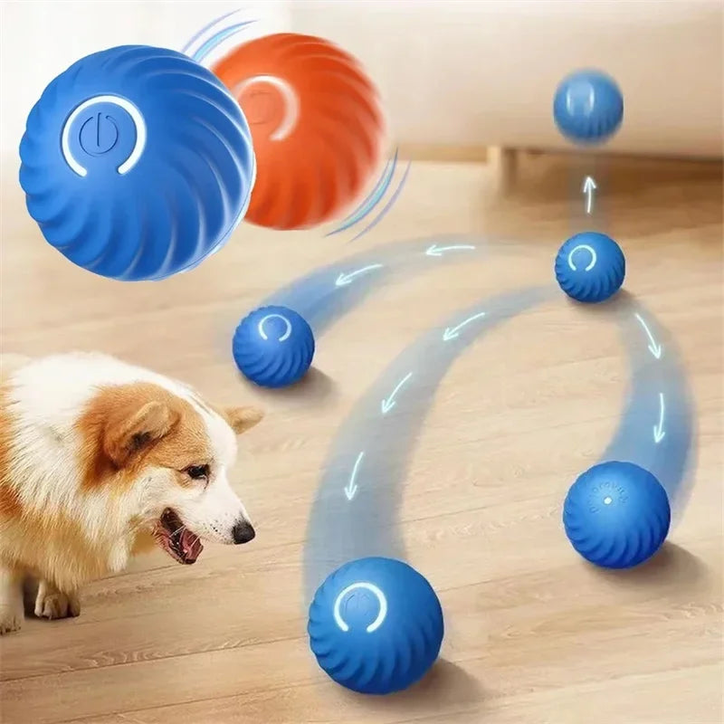 Smart Dog Toy Ball -Electronic Interactive Pet Toy - USB Automatic Moving Bouncing Ball
