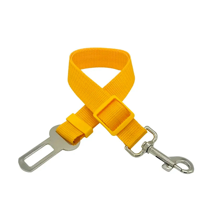 Dog Car Seat Belt- Safety Protector- Travel Pets Accessories- Dog Leash Collar Breakaway- Solid Car Harness
