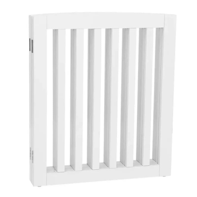 Pet Fence with Pet Door- Indoor Small and Medium Dogs-foldable Fence-white-Pet accessories