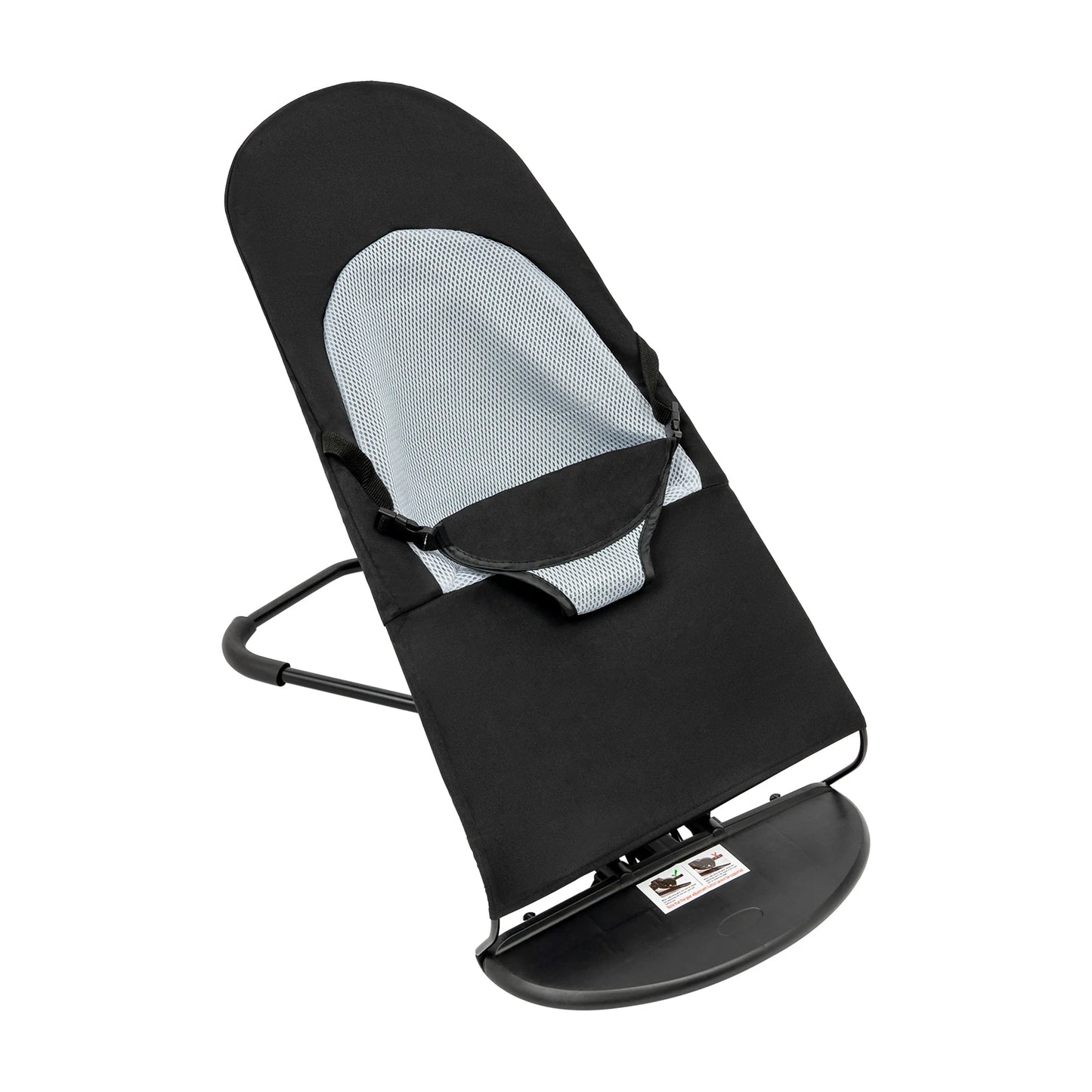 Pet Rocking Chair- Stainless Steel Bracket- Height Adjustable- Foldable- Portable with Anti-slip Pads for Home